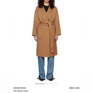 Anine Bing Dylan Cashmere Coat